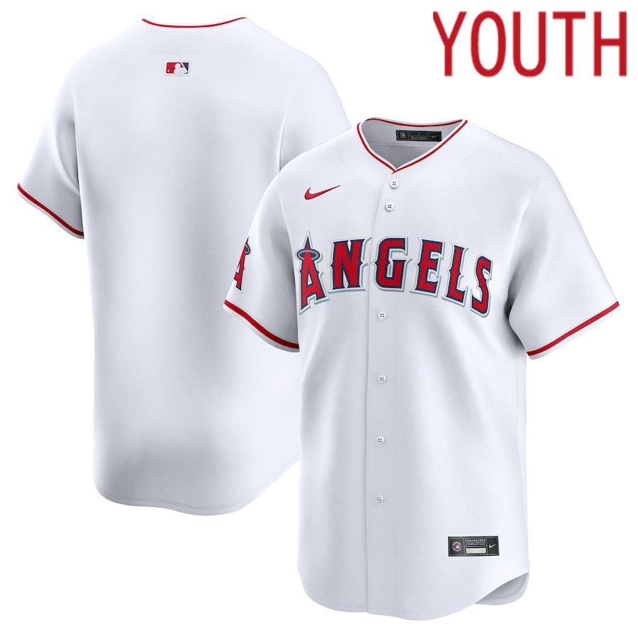 Youth Los Angeles Angels Nike White Home Limited MLB Jersey